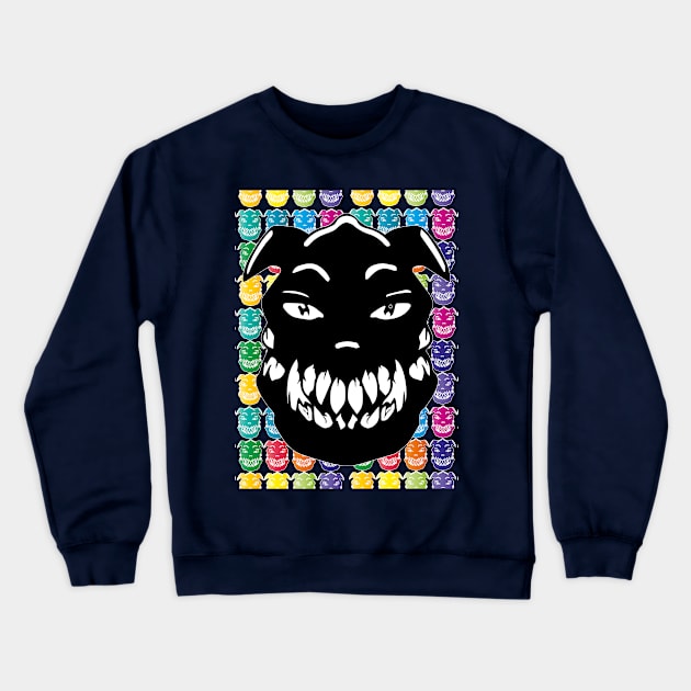 Demon Dog Crewneck Sweatshirt by Reed Design & Illustration